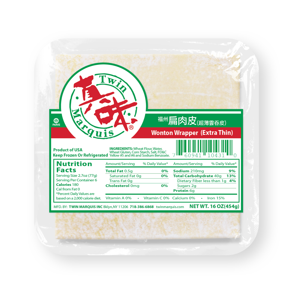 4_W_Wonton Wrapper(Extra thin) - Twin Marquis