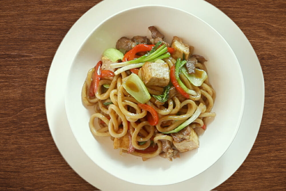 Pork & Tofu Noodle Stir Fry 1