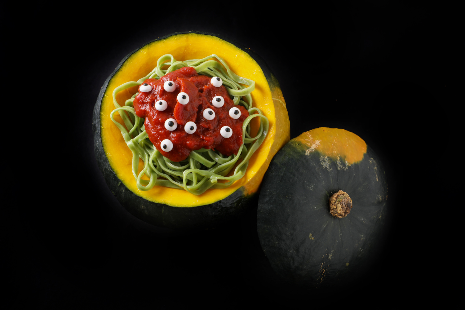 Spooky Kabocha Vegetable Noodle