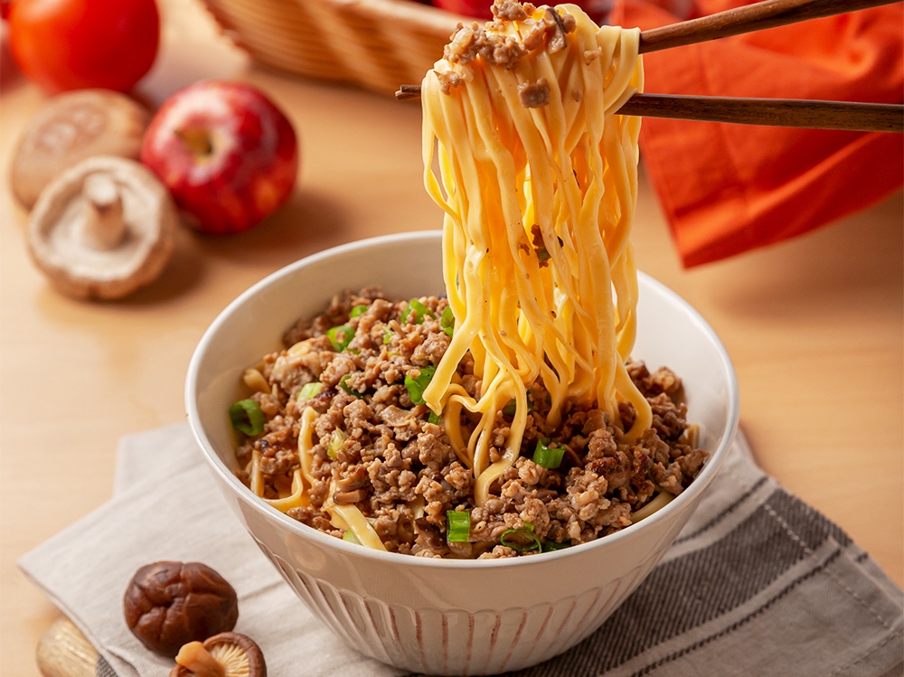 Minced Pork with Wonton noodles