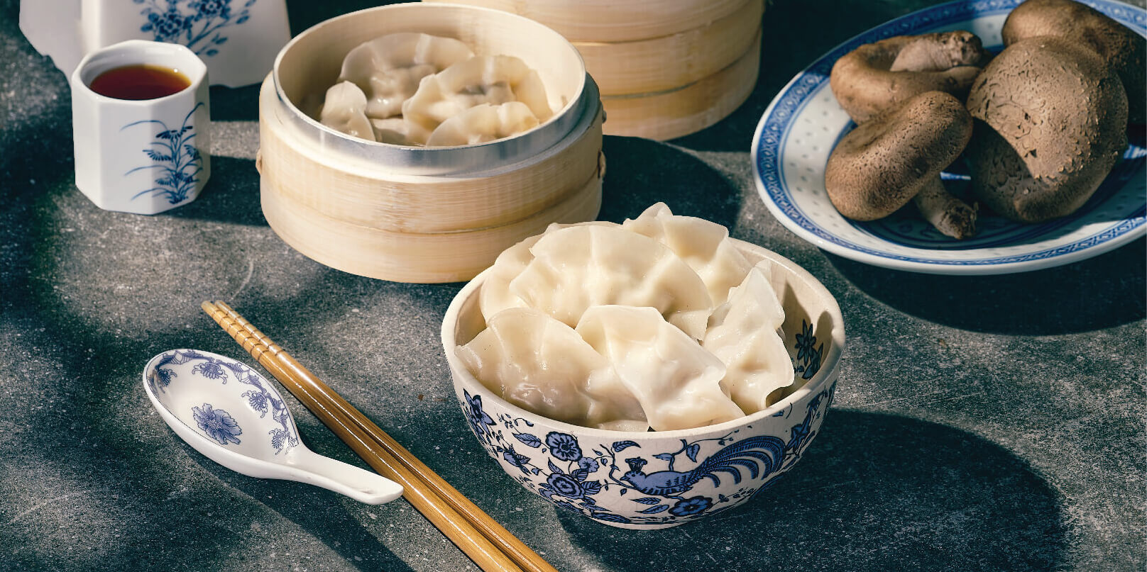 JIAOZI DUMPLING WITH PORK & MUSHROOM